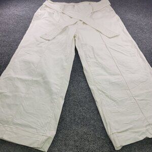 I.N.C International Concepts Wide Leg Pants Size 14 White Neutral Capsule Casual